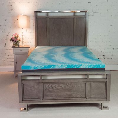 Comfy Cozy Oasis Cool Gel Memory Foam 4" Mattress Topper, Made in The USA with a 10-Year Warranty Twin Size