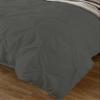 Amuze Bedding Stylish Pinch Pleated 3 PCs Duvet Cover and Pillow Shams Decorative Set (Elephant Grey, Full/Queen) Luxurious 100% Egyptian Cotton 400 Thread Count view 2