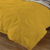 Amuze Bedding Stylish Pinch Pleated 5 PCs Duvet Cover and Pillow Shams Decorative Set (Gold, Full/Queen) Luxurious 100% Egyptian Cotton 400 Thread Count view 2