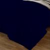 Amuze Bedding Stylish Pinch Pleated 3 PCs Duvet Cover and Pillow Shams Decorative Set (Navy Blue, King/Cal King) Luxurious 100% Egyptian Cotton 400 Thread Count view 2