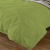 Amuze Bedding Stylish Pinch Pleated 3 PCs Duvet Cover and Pillow Shams Decorative Set (Moss, Twin/Twin XL) Luxurious 100% Egyptian Cotton 400 Thread Count view 2