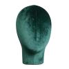D DOLITY Head Velvet Block Head for Making, Styling and Display, Head, Stable , Dark Green view 1