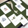 Personalized Bookplate with Dragon Illustration. Set of 10. 3" H x 2 1/2" W view 2