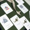 Personalized Bookplate with Dragon Illustration. Set of 10. 3" H x 2 1/2" W view 3