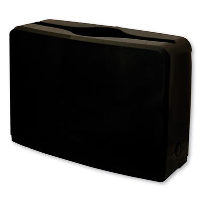 GEN Countertop Folded Towel Dispenser, C-Fold or Multi-Fold, 10.63"x7.28"x4.53", Black, Spring Loaded