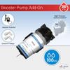 Reverse Osmosis 100 GPD RO Booster Pump + High Pressure Switch, 2 Connect Fittings - 1/4 OD x 3/8 MIP Elbow view 2
