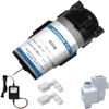 Reverse Osmosis 100 GPD RO Booster Pump + High Pressure Switch, 2 Connect Fittings - 1/4 OD x 3/8 MIP Elbow view 4