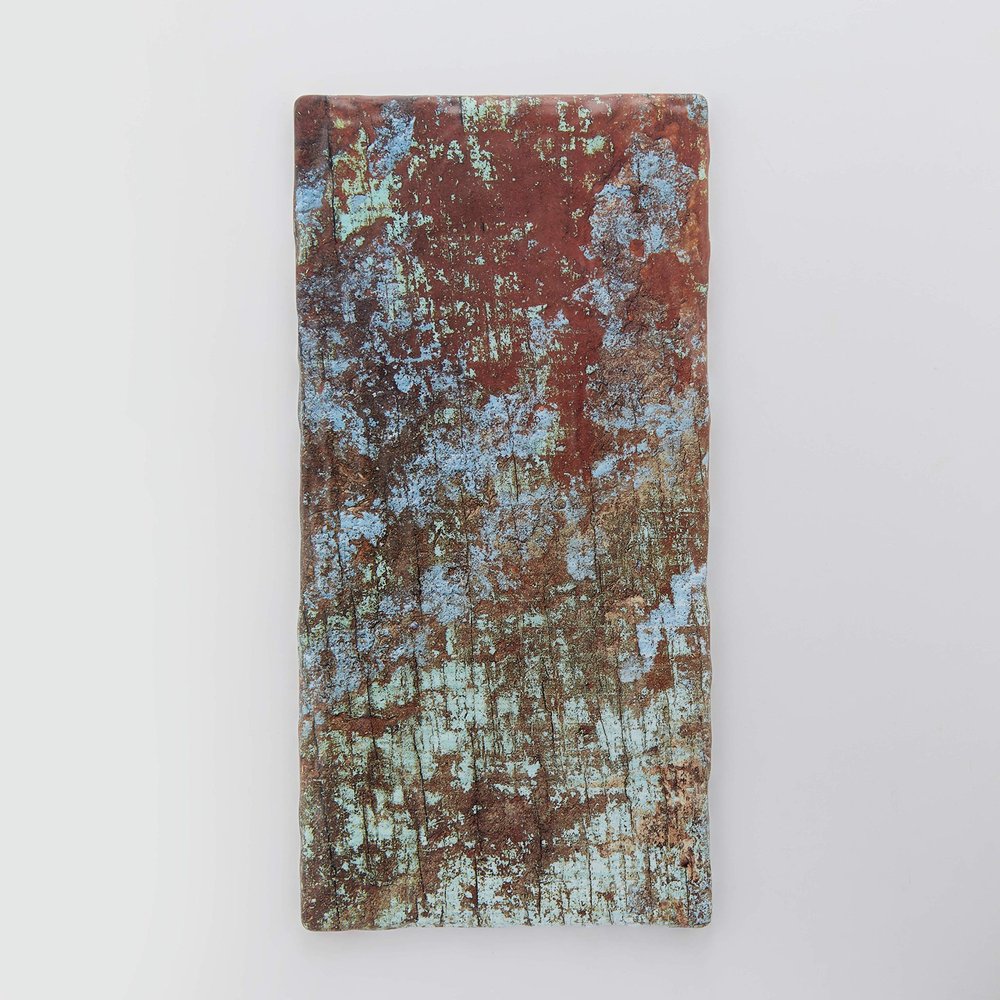 American Metalcraft RM189 Rectangular Melamine Serving Board, Reclaimed Wood, 17 3/4-Inches