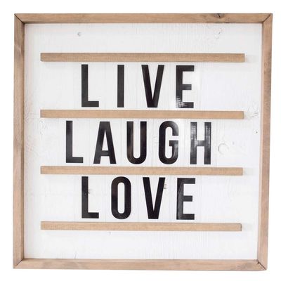 Joyful Living Square Marquee Board