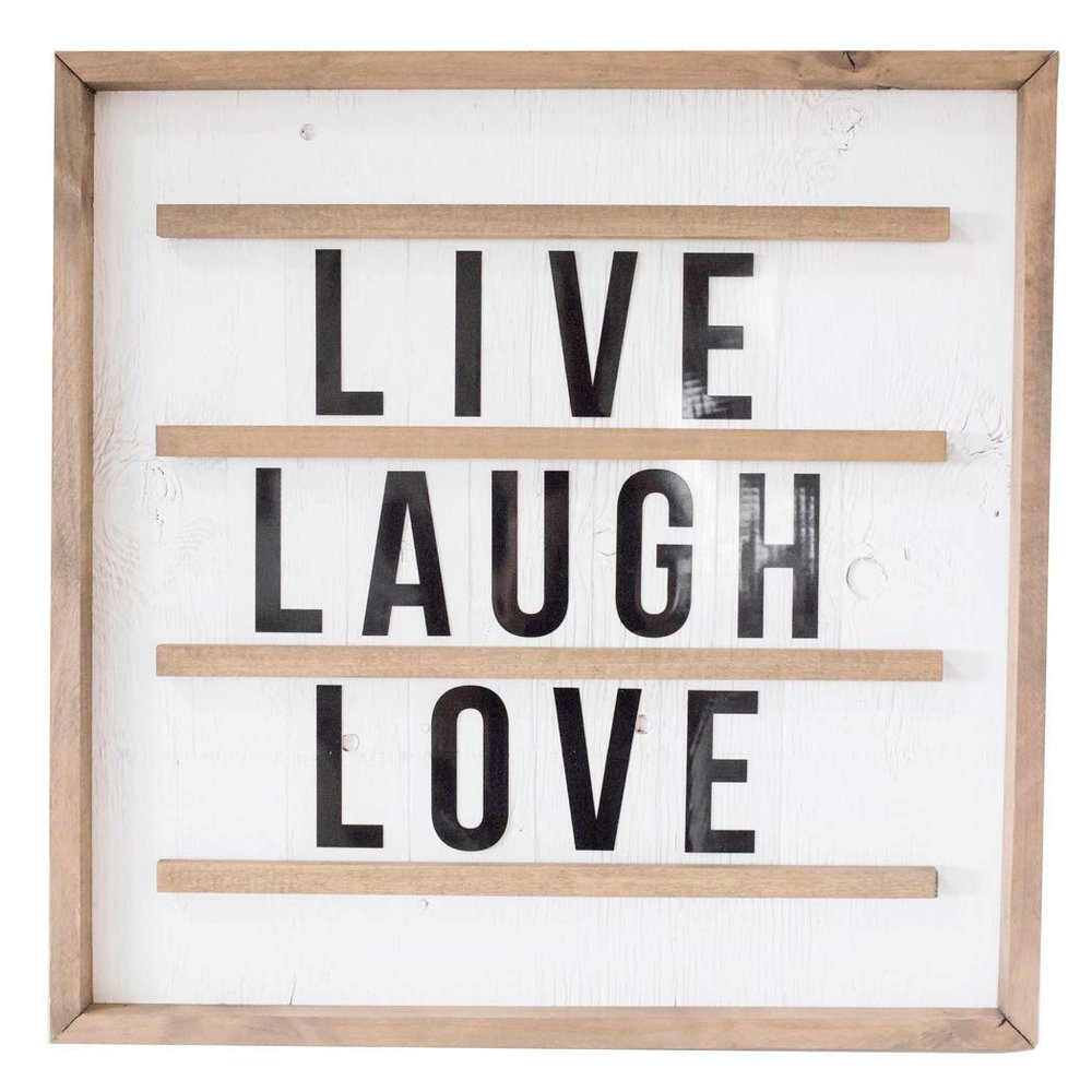 Joyful Living Square Marquee Board