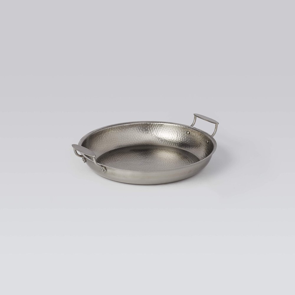 American Metalcraft THRD17 Hammered Stainless Steel Serving Pan, Round, 17-Inches