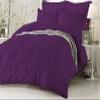Amuze Bedding Stylish Pinch Pleated 1 PCs Decorative Duvet Cover(Purple, Full/Queen) Luxurious 100% Egyptian Cotton 400 Thread Count view 1