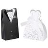 100 Pcs Elegant Tuxedo & Dress Candy Boxes, Romantic Wedding Favor Packaging for, Wedding Party Gift Decoration view 1