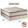 Dream Solutions USA Coil Comfort Double-Sided PillowTop Mattress Set with Mattress Protector Included - Innerspring Coil, Fully Assembled, Orthopedic, Longlasting (Queen 60"x80"x11") view 2