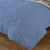 Amuze Bedding Stylish Pinch Pleated 3 PCs Duvet Cover and Pillow Shams Decorative Set (Medium Blue, Twin/Twin XL) Luxurious 100% Egyptian Cotton 400 Thread Count view 2
