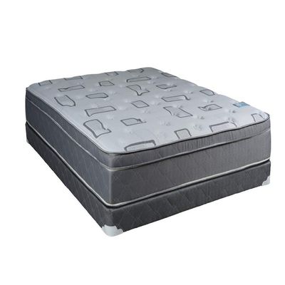 Dream Solutions USA Natural Trophy Medium Plush Eurotop Queen Mattress Set with Mattress Protector Included - Fully Assembled, Sleep System Support, Orthopedic, Innerspring coils, Longlasting