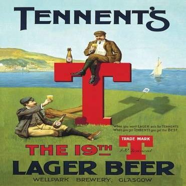 KPSheng Tennents T 16 x 12 Retro Tin Sign