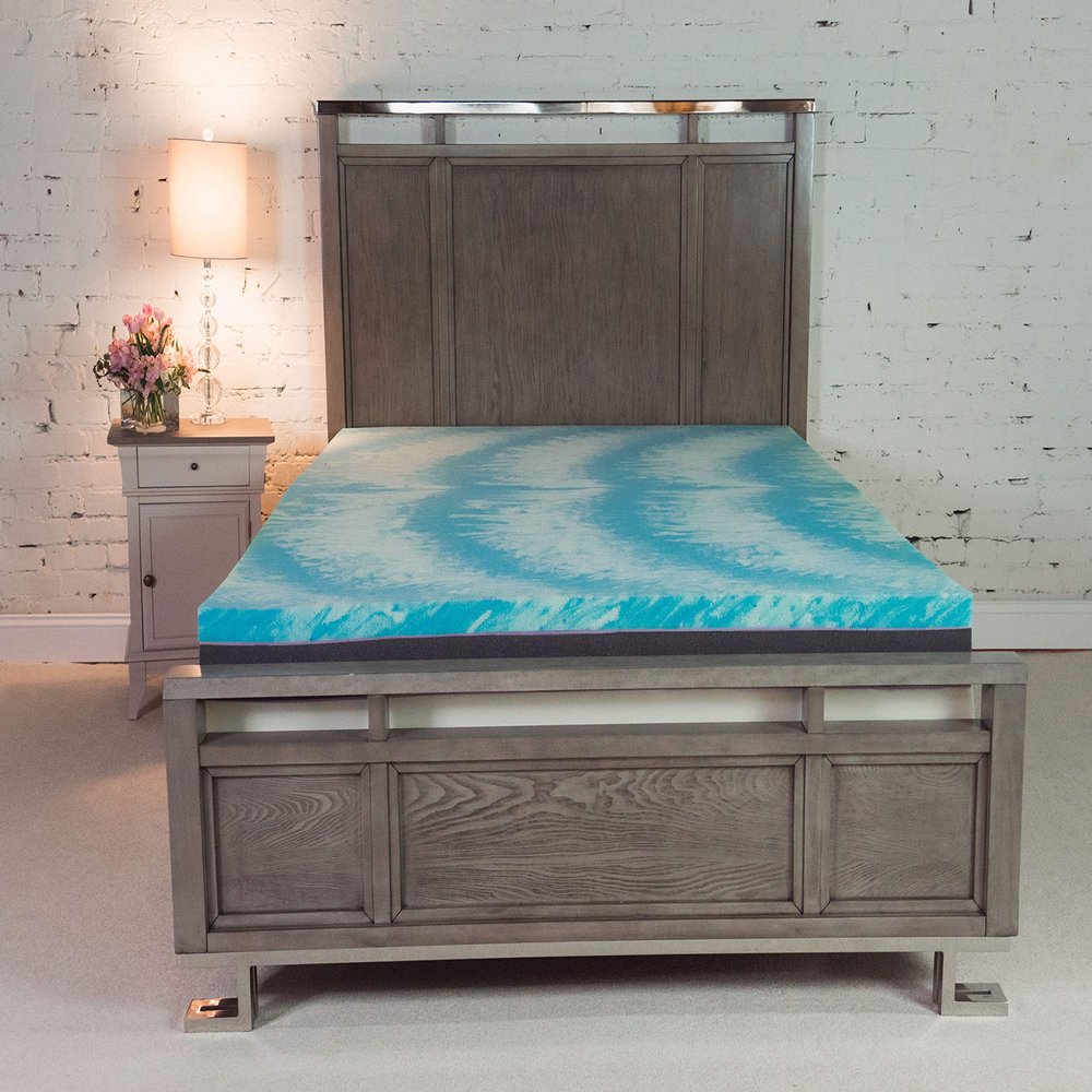 Comfy Cozy Oasis Cool Gel Memory Foam 2" Mattress Topper, Made in The USA with a 10-Year Warranty Twin Size