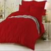 Amuze Bedding Stylish Pinch Pleated 1 PCs Decorative Duvet Cover(Blood Red, King/Cal King) Luxurious 100% Egyptian Cotton 400 Thread Count view 1