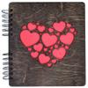 CHRISTMAS-STOCKINGS-by-STOCKINGFACTORY Hearts Cut Journal Engraved Teen Notebook Back to School Womens Mens Sketchbook Wedding Brial Shower Birthday Gift (Burnt Cocoa) view 1