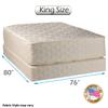 Dream Solutions USA Highlight Luxury Firm King Mattress Set with Mattress Cover Protector Included - Fully Assembled, Spine Support, Innerspring Coils, Premium Edge Guards, Longlasting Comfort view 2
