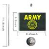 GentleGirl.USA US Army Gold Crest Table Flag stick Small Mini United States Military Polyester flag Office Table Flag on Stand Base,for Army Party Events Celebration Decorations Supplies view 2