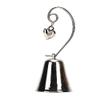 1PCS Charming Chrome Bell Place Card Holder Photo Holder with Dangling Heart for Charm Wedding Favor Supplies view 1