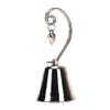 1PCS Charming Chrome Bell Place Card Holder Photo Holder with Dangling Heart for Charm Wedding Favor Supplies view 2