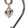 1PCS Charming Chrome Bell Place Card Holder Photo Holder with Dangling Heart for Charm Wedding Favor Supplies view 4