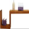 AquaTeak Manada Contemporary Teak Floating Wall Shelf view 2
