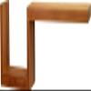 AquaTeak Manada Contemporary Teak Floating Wall Shelf view 3