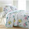 Cozy Line Lowe 3- Piece Floral Reversible Cotton Quilt Set (King) view 1
