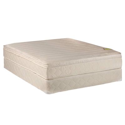 Dream Solutions USA Comfort Pedic Firm PillowTop Mattress Set with Mattress Cover Protector Included - Innerspring coils, Assembled, Orthopedic, Longlasting (King 76"x80"x11")