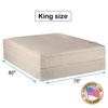 Dream Solutions USA Comfort Pedic Firm PillowTop Mattress Set with Mattress Cover Protector Included - Innerspring coils, Assembled, Orthopedic, Longlasting (King 76"x80"x11") view 2