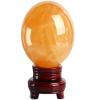 Natural Yellow Calcite Healing Quartz Crystal Sphere Gemstone Ball Large with Stand, Natural Sculpture Figurine 80mm/3.14 inch view 1