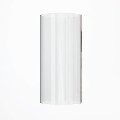 GoLucky Glass Candle Holders - Cylinder Open Ended Glass Hurricane Candle Holder Open Diameter 7" Height 12"
