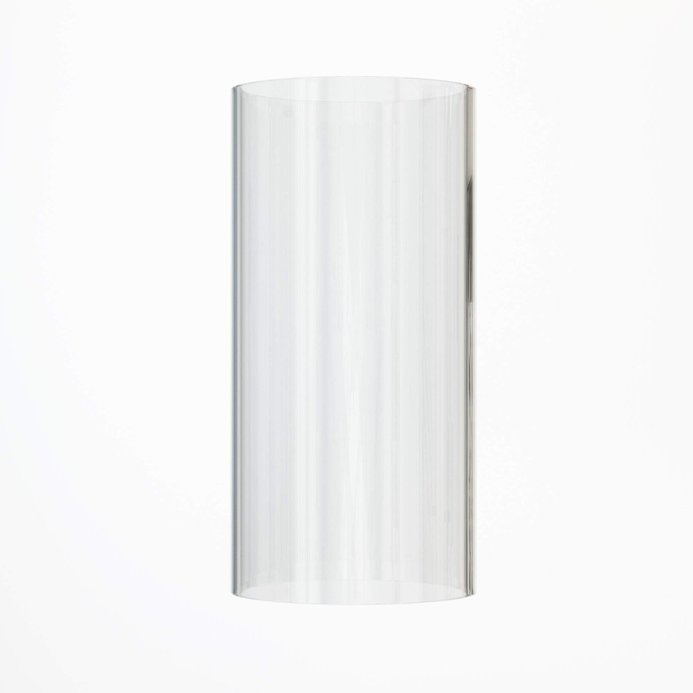 GoLucky Glass Candle Holders - Cylinder Open Ended Glass Hurricane Candle Holder Open Diameter 7" Height 12"