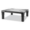 Innovera Single Level Monitor Riser, 13.13" X 13.5" X 4", Black view 2
