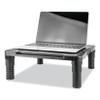 Innovera Single Level Monitor Riser, 13.13" X 13.5" X 4", Black view 3