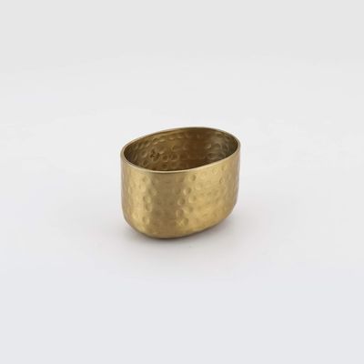 American METALCRAFT, Inc. American Metalcraft ASPG Hammered Aluminum Sugar Packet Holder, Gold, 6-Ounces