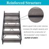 BON AUGURE Industrial Bookshelf, Etagere Bookcases and Book Shelves 5 Tier, Rustic Wood and Metal Shelving Unit (Dark Gray Oak) view 3