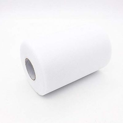 ShineBear Multi Color Decorations Tulle Roll Spool 6inch x100yd Tutu Wedding Craft Party Tutu Bow Craft Vivid Tulle Roll Spool DIY Gift - (Color: White)