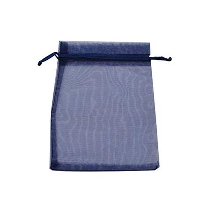 ShineBear 20pcs 7x9 9x12 11x16 13x18cm Organza Jewelry Packaging Bags Wedding Party Decoration Favors Drawable Gift Candy Bags & Pouches - (Color: Navy Blue, Gift Bag Size: 15x20cm)