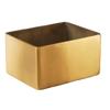 American Metalcraft GSPH4 Rectangular Gold Sugar Packet Holder, Satin Finish, 2-3/4 inches L Square view 1