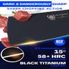 Dalstrong Meat Cleaver Knife-7"-Shadow Black Series-Titanium Nitride Coated-High Carbon Vacuum Treated Steel-Razor Sharp Kitchen Knife Gift-Sheath-NSF Certified view 2