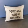 12 Eyes Embroidery Game of Thrones You Know Nothing Jon Snow Pillow Cover Home Decor Pillow view 1
