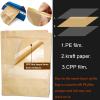 Blisstime Stand Up Pouches, 50 Pack Kraft Paper Bags with Matte Window and Tear Notch Resealable Bags for Small Business Home Use (5.5 x 7.3 Inches) view 4