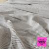 100% Cotton Light Grey Blanket Full/Queen Size for Bed - Breathable and Soft, Waffle Weave for Summer Spring, 90x90 Inches. view 2