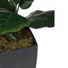 A&B Home 29877 Artificial Potted Fiddle-Leaf Fig Plant, Green view 2
