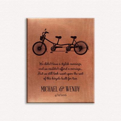 16x20 Custom Canvas Best Gift for Coupes, Handmade, Personalized Art Piece, A Bicycle, Two Seats & A Warm Message Will Melt Her Heart, 1007